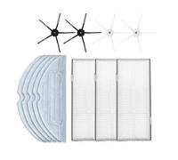 12Pack Replacement Hepa Filter Mopping Cloths Side Brush Kit Compatible with Xi-aomi Roboro-ck S7 T7S T7Plus