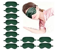 12PACK Silky Sleep Masks Satin Eye Mask Silk Eyes Cover for Sleeping Blackout Eyeshades Soft Blindfold Travel Nap Gifts