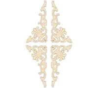 12Pack Wood Corner Appliuqeus Antic (7.8×3.9inch)