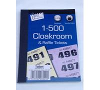 12packs stationery clockroom /raffle tickets 1-500