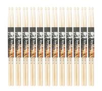 12Pair 5A/7A Drum Stick Comfortable Hand Grip Drumstick Nonslip Light Weight Maple Wood Drumsticks For Drummer Beginner