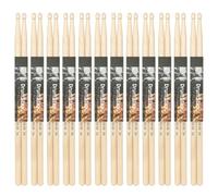 12Pair Simple Practical Drum Stick 5A/7A Maple Wood Drumsticks Percussions Accessories Drummer Gifts For Kids And Adults