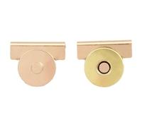 12Pair Snap Buttons Metal Seamless Buckle Clasp for Clothing,Tote Bags and DIY Crafts,No Sewing Required Bag Clip (Gold) Qjz947 (Gold, A)