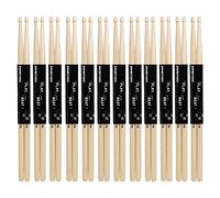 12Pairs 7A Drum Sticks Maple Wood Tip Drumsticks For Kids Students Rock-Band-Musical Instrument Percussion Accessories Drum Sticks Set With Bag