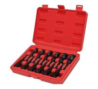 12pc 1/4 Socket Set Metric for SAE for Mechanics for Impact 12pc(12 Pieces) | Built-in magnetic tips, secure fastener hold, easy installation, prevents dropping, quick removal