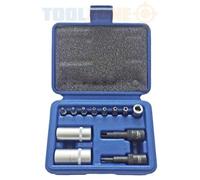 12pc Air Conditioning Tool Set Removing Plastic Valve Caps Cores Repair Automotive Systems Professional Durable Brilliant Heavy Duty Quality