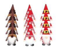 12pc Christmas Silverware Holders Fork Pocket Bags Santa Claus Xmas Tableware Year New Cookware Gift Decoration Cover pocket faceless pockets santa Flatware christmas cutlery Holders christmas