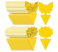 12pc fruit fly trap, fungal fly trap, yellow slime trap, and odorless, suitable for indoor and outdoor use, protecting plants