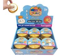 12pc Giant Mystery Dumpling Squish-y, Dumpling Squish y Stress Balls with Steamer Box, Mystery Box, Sensory Squeeze Dumplings Squish-ys for Stress Relief, Squish y Dumpling Fidget Toy (A-12pc)