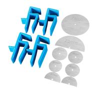 12pc Heavy Duty Alignment Clamps Strong ABS Alignment Tool for Furniture Assembly Cabinet Making & Carpentry Work Cabinet Edges Clamps for Woodworking