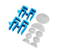 12pc Heavy Duty Alignment Clamps Strong ABS Alignment Tool for Furniture Assembly Cabinet Making & Carpentry Work Professional Woodworking Clamping