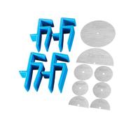 12pc Heavy Duty Alignment Clamps Strong ABS Alignment Tool for Furniture Assembly Cabinet Making & Carpentry Work Accuracy Positioning Clamps for Carpentry