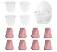 12PC M6 Breast Pump Replacement Accessories, Including 8pcs Red Duckbill Valve and 4pcs Diaphragms for Momcozy Mobile Style | M6, Replace for Momcozy Pump Parts, Not Original Parts, 12PC Red