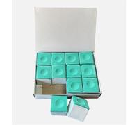 12pc of GREEN Billiards Quality Pool Snooker Non Slip Dry Powder Cue Chalks Cue Tip Accessories