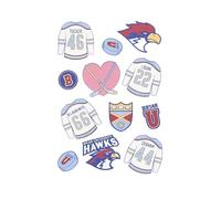 12PC Off Campus Stickers, Off Campus Briar U Hockey Merch Waterproof Vinyl Stickers for Water Bottle, Luggage, Laptop, Phone Gifts for Fans