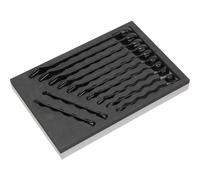 12pc PREMIUM Slim Handled Combination Spanner Set - 12 Pt Metric 15Â Offset Ring