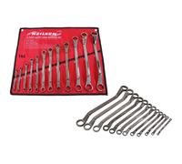 12pc Ring Spanner Set Offset Wrench Double Ended Long 6mm -32mm CT1457