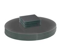12pc Round Placemats & Square Coasters Set Harbour Housewares Grey One Size