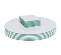 12pc Round Placemats & Square Coasters Set Harbour Housewares White One Size