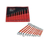 Neilsen 12Pc Soft Grip Double Offset Ring Spanner Set Metric Wrench Spanners