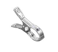 12pc Stainless Steel Clothes Clips Windproof Large Quilt Metal Laundry Pegs Strong Sock Beach Towel Hooks for Hanging Clothes