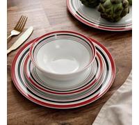 Waterside 12Pc Brompton Burgundy Dinner Set