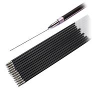12PCS 0.7mm Ballpoint Pen Refills School Office Bullet Ball Point Pen Refill Ball-Point Pen Replacement Black Blue Red