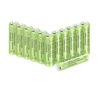 12PCS 1.2V 1800mAh Ni-MH AA Batteries are Suitable for Wireless Microphone, Electric toys, RC Mouse, Calculator, Shaver, Keyboard, Household Appliances, Solar Light Rechargeable Batteries
