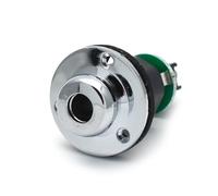 12Pcs 1/4" Bass Guitar output Input End Pin Jack 6.35 Acoustic Guitar Equalizer EQ Preamp Socket 6.35 Jack(Chrome 12Pcs)