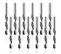 12PCS 1/8'' Brad Point Auger Drill Bit, Wood Drill Bit 3mm, High Carbon Steel Drill Bits, Metric Brad Point Spiral Twist Drill Bits For Stainless Steel, Hard Metals, Plastic Rubber