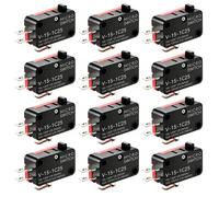 12Pcs 125V/250V 15A Momentary Micro Switch for Microwave Oven Door Arcade Cherry