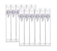 12Pcs 15ml Clear Airless Cosmetic Cream Pump Bottle Refillable Travel Dispenser Lotion Pump Containers Vacuum Press Pump Bottles for Foundation Cream Essence
