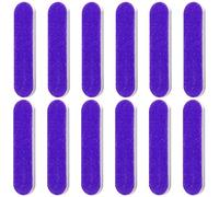 12Pcs 180 Grit Nail Files, Mini Nail Files Set for Natural or Acrylic Nails, Double-Sided Fingernails Buffer File for Home Salon - Purple