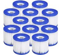 (12pcs) 2-12x Lay Z Lazy Hot Tub Spa Pool Miami Vegas Monaco Cartridge Filters VI Outdoor Garden Spas