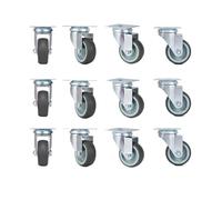 12PCS 2-Inch Heavy-Duty TPR Soft Rubber Furniture Casters Swivel Wheels for Platform Carts Durable Replacement Wheels for Easy Mobility and Stability