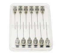 12Pcs 23G 2inch/50mm Dispensing Needle Set, Stainless Steel Syringe Dispensing Blunt Tip - Blunt Tip, All Metal