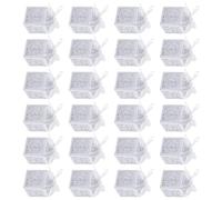 12pcs/24pcs Decorative Candy Boxes With Ribbon White Love Heart Chocolate Boxes Elegant Wedding Party Decorations