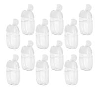 12pcs 30ml Plastic Flip Cap Refillable Lotion Bottles