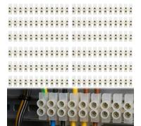 12PCS 3A Terminal Blocks Electrical Connectors, Terminal Block, Electrical Connector Blocks for Home Wiring Installation, Terminals Block Strip for DIY Electronics Projects