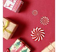 12Pcs 3D Candy Floor Stickers, Removable Cartoon Christmas Decor for Home, Living Room, Bedroom, Office