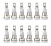 12pcs 4mm Banana Socket Female Adapter Panel Mount Binding Post M4x28mm Test Equipment Suitable for 30-60VDC