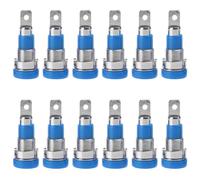 12pcs 4mm Banana Socket Female Adapter Panel Mount Binding Post M4x28mm Test Equipment Suitable for 30-60VDC