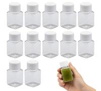 12PCS 50ml Ginger Shot Bottles, Small Shot Bottles with Lids, Reusable Plastic Juice, Leak-Proof Drink Containers, for Ginger and Juice Shots, Milk Water Beverages,Other Beverages
