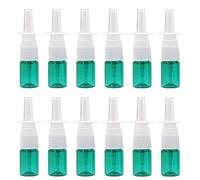 12PCS 5ml Empty Mini Plastic Nasal Spray Bottles Cosmetic Fine Mist Sprayers Dispensing Cleanser Container Travel Size Container for Saline Nasal Spray Wash Perfumes (Green)