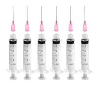 12Pcs 5ml Syringe, Plastic Syringe, Reusable Measuring Syringes, Collection Syringes for Lab, Industrial, Scientific Labs, Ink Filling