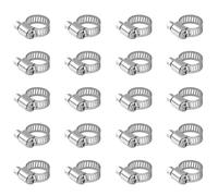 12PCS 6-12mm Adjustable 304 Stainless Steel Hose Clamps, Durable and Corrosion Resistant Worm Drive Pipe Clamps, Ideal for Fixing Hoses in Automotive, Pipeline and Industrial Applications12PCS 6-12mm