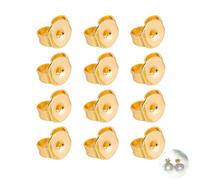12PCS/6 Pairs Gold Earring Backs for Studs, Butterfly Earring Backs, for Stud Earrings, Jewelry Making(Gold)