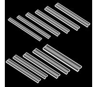 12pcs 6 Sizes Acrylic Zipper Guides Tool, Clear Zipper Guide Spill Proof Tool for DIY Craft Handcrafting Bags Clothes Zips