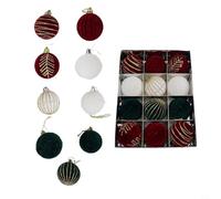 12PCS 6CM Holiday Party Decorations Red White Hanging Balls(E) | for holiday parties, weddings, bridal showers, garden, creates wonderful atmosphere