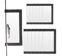 12pcs 6l+6m Fishing Lure Wraps Clear See-through Pvc Fishing Lure Covers Fishermen Safe and Protect Children Pets From Sharp Hook Transparent Lures Fishing Bait Hook Storage